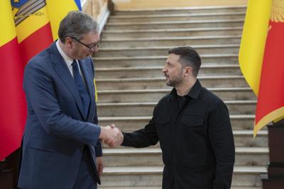 Serbia's Moscow-friendly president visits Ukraine but refuses to sign 'anti-Russian' declaration