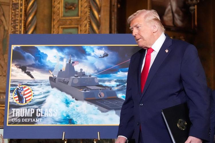 Trump announces plans for new Navy 'battleship'
