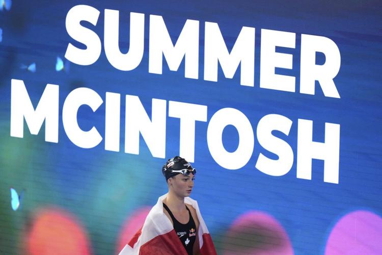 Canada's Summer McIntosh wins third gold at swimming world championship