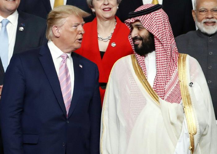 Saudi crown prince welcomes Trump to kingdom as US leader begins four-day Middle East tour