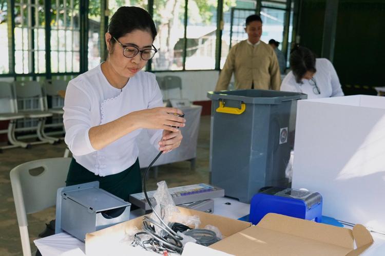 Myanmar holds its last election round with the army already certain to keep control over government