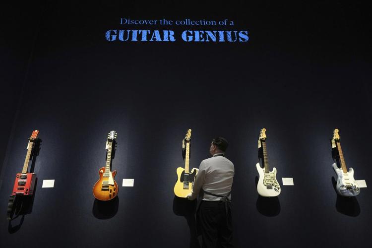 Rock icon Jeff Beck's guitars are going on display in London before they are put up for auction