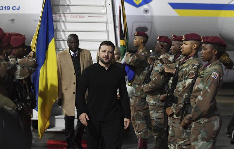 Ukraine's Zelenskyy arrives in South Africa for state visit following Trump's renewed criticism