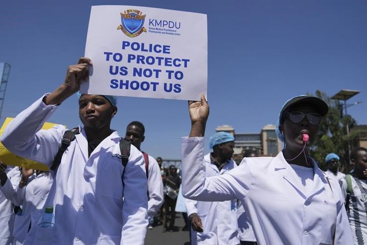 Kenyan hospital lays off 100 striking doctors as nationwide strike nears a month