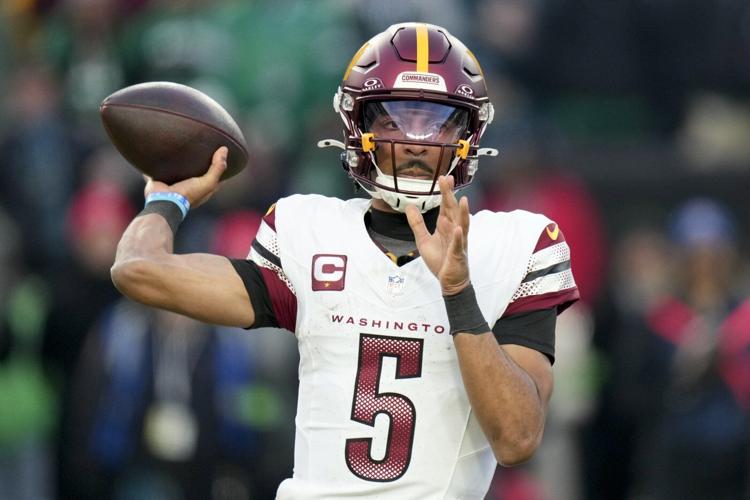 Hurts, Barkley each rush for 3 TDs to help Eagles reach Super Bowl with 55-23 win over Washington