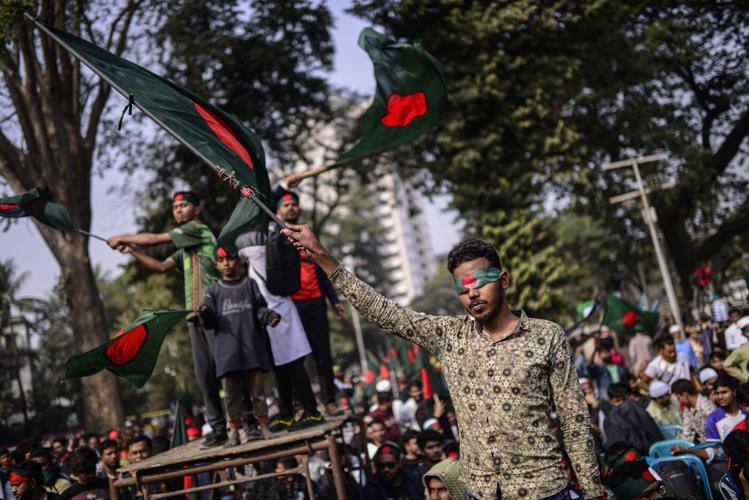 Thousands march in Bangladesh calling for the ousted prime minister's prosecution