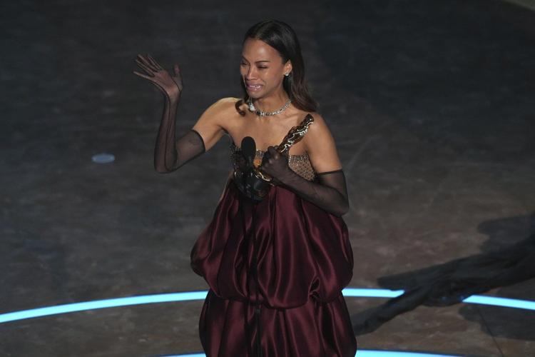 Zoe Saldaña wins first Oscar, sweeping awards season as best supporting actress in ‘Emilia Pérez’