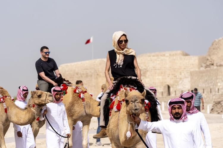 AP PHOTOS: US Homeland Security Secretary Noem visits Middle East