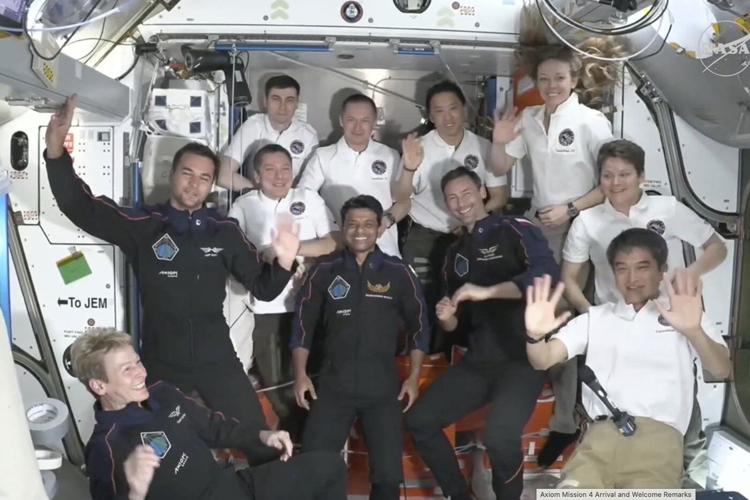 International Space Station welcomes its first astronauts from India, Poland and Hungary
