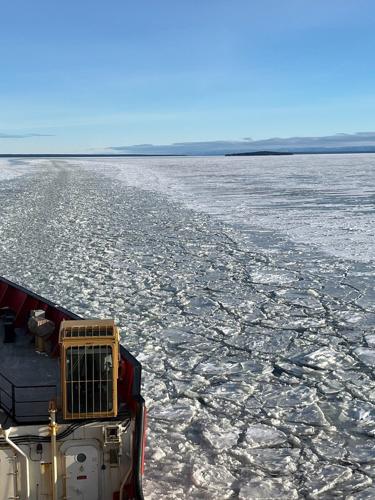 Icebreaker on hand in Labrador to guide season's last freight arrivals by ferry