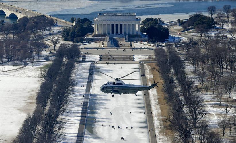 Biden leaves office and Washington after 50 years but says 'we're not leaving the fight'