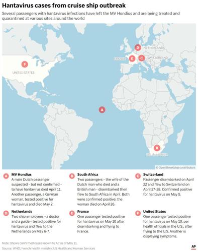 Spain reports new hantavirus case in passenger evacuated from cruise ship as outbreak grows to 11