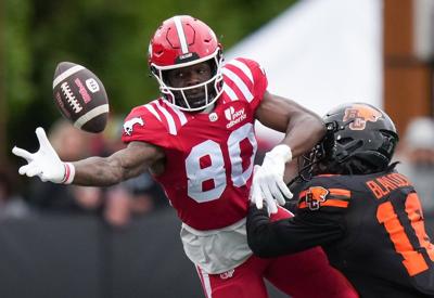 Stampeders wide receiver Damien Alford on a touchdown tear in CFL rookie season