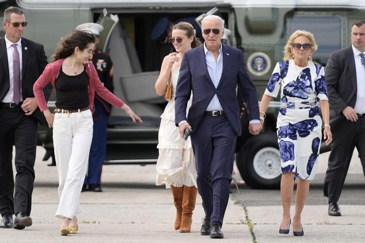 Gathered at Camp David, Biden's family tells him to stay in the presidential race and keep fighting