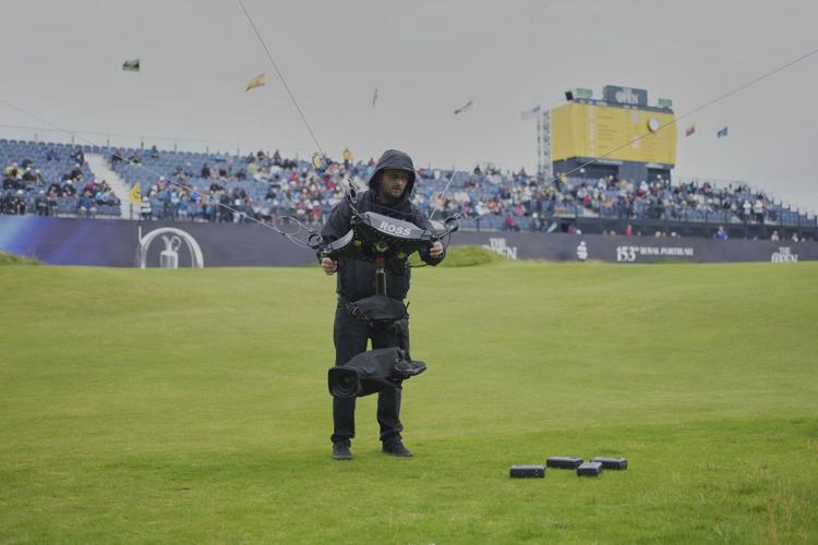 Spidercam technology brings golf’s oldest major into the modern world