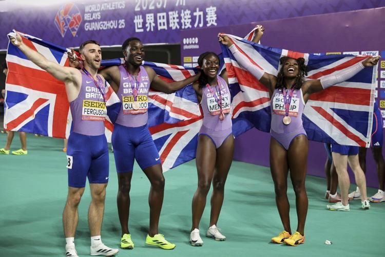 Canada wins first World Relays mixed 4x100-meter title from Jamaica and Britain