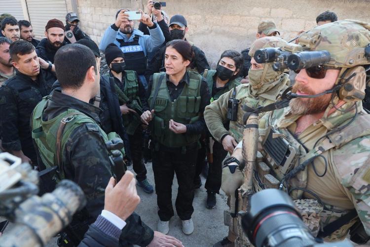 US military visits contested area in northern Syria to defuse rising tensions