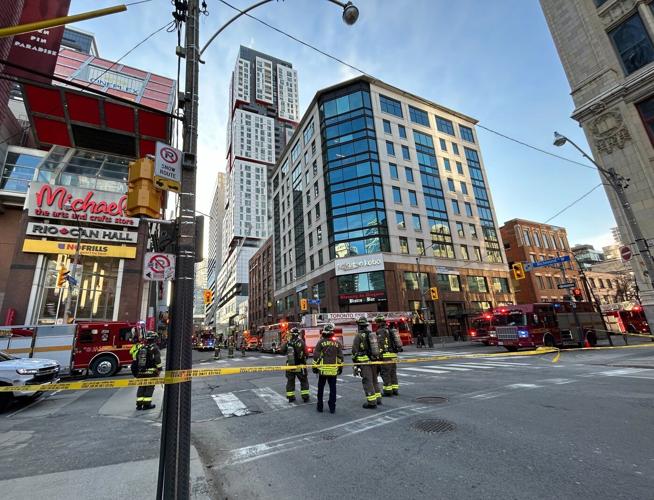 Explosions heard in downtown Toronto as propane cylinders rupture