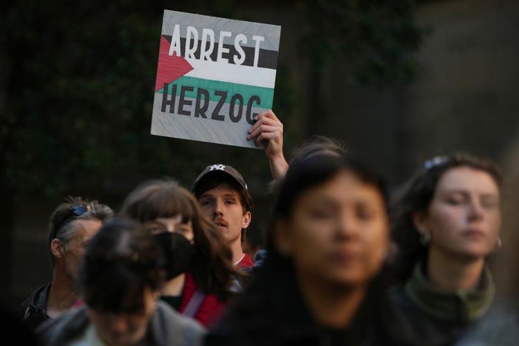 Israeli president ends a fraught Australia visit to comfort Jews as Gaza war protests follow