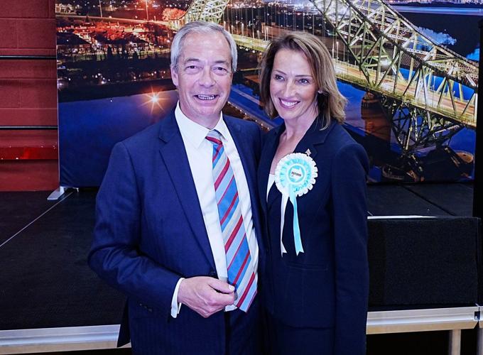 Farage hails a 'big moment' as his party wins a seat in Parliament, makes local election gains