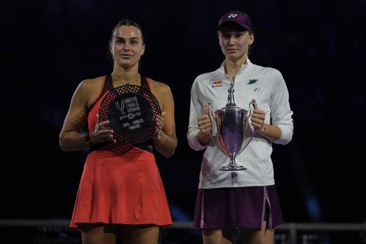 Rybakina beats No. 1-ranked Sabalenka to win WTA Finals