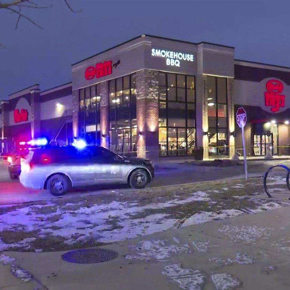 Three people, including the suspect, were killed in a shooting at an Indiana store; two police officers were also injured.