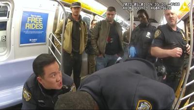 Jury sees video of subway chokehold that led to Marine veteran's manslaughter trial