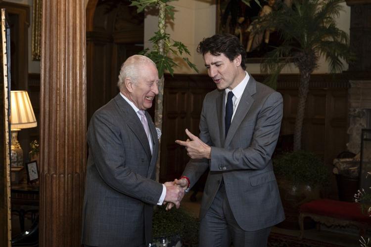 King Charles III welcomes Canada's Trudeau for talks overshadowed by Trump's annexation threat