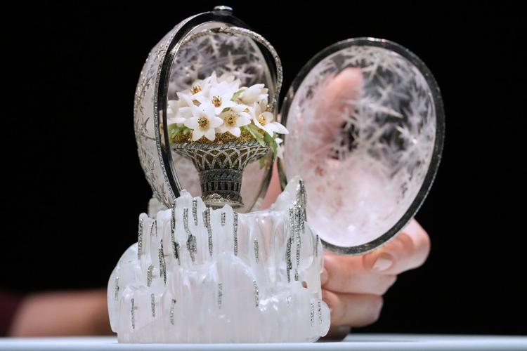 Crystal Fabergé egg crafted for Russian royalty shatters record and sells for $30.2 million