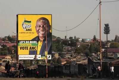 A campaign ad by a South African party showing a burning flag is called treason by the president