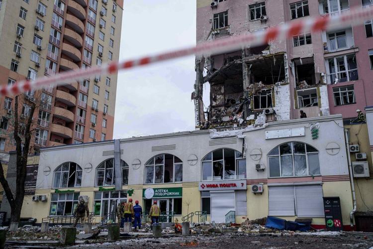Photos show the destruction after Russia's latest attacks on Kyiv