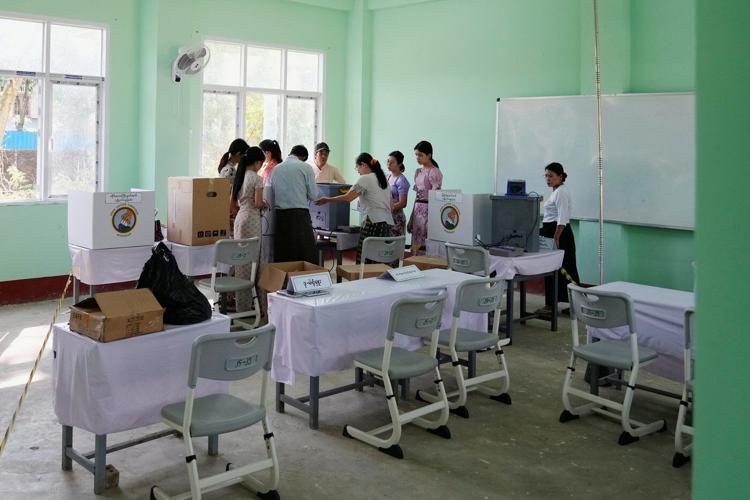 Myanmar holds its last election round with the army already certain to keep control over government