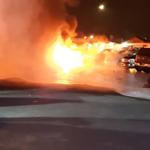 Arson suspected as police vehicles, ambulance torched in B.C. fire