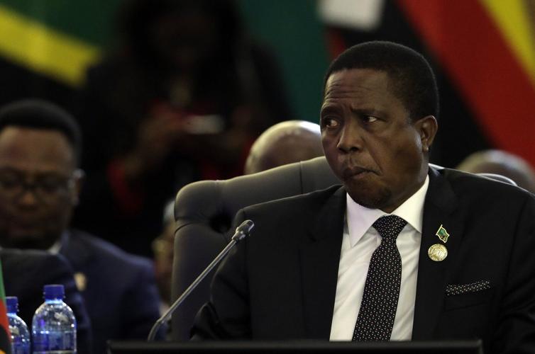 Court order stops a former Zambian president's burial in South Africa on the day of his funeral