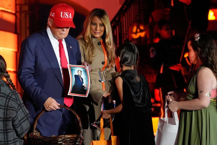 Trump hosts White House Halloween bash with superheroes and presidential lookalikes amid shutdown