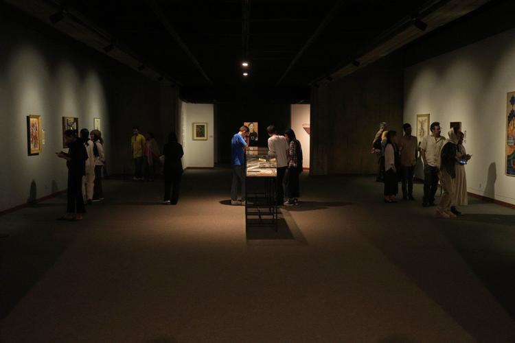 Photos from 'In Women's Words' exhibition that showcases modern Iranian women artists