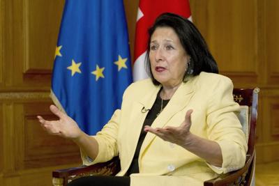 Georgia's president vetoes media legislation that has provoked weeks of protests