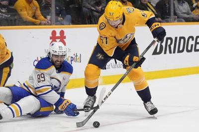 Predators defenseman Dante Fabbro is out 2-3 weeks with an upper-body injury