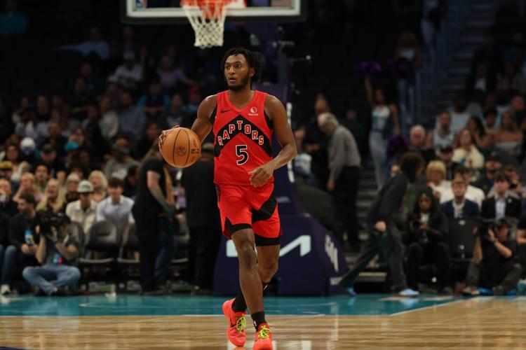 Quickley's 3-pointer at the buzzer sends the Raptors past the Hornets 97-96 for 5th win in 6 games