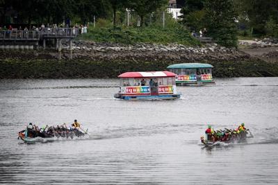 Thousands of racers take to the water as part of Vancouver Dragon Boat Festival