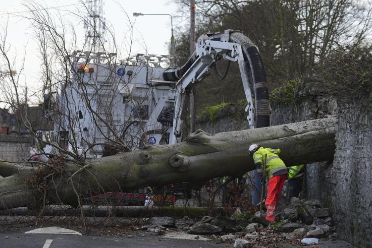 Ireland and UK clean up after unprecedented Storm Éowyn brings record winds and damage