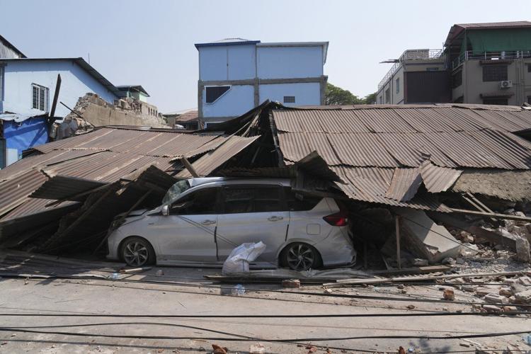Smell of death permeates Myanmar cities after quake kills over 1,600 and leaves countless buried