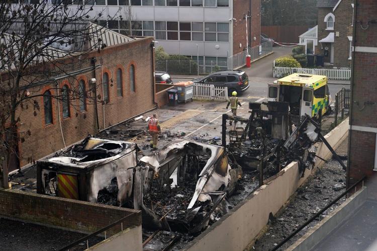 Jewish charity's ambulances set on fire. UK counter-terror police probe it as antisemitic attack