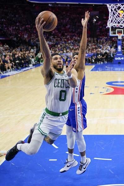 Tatum's 4th-quarter 3s push Celtics past 76ers 95-86; force Game 7