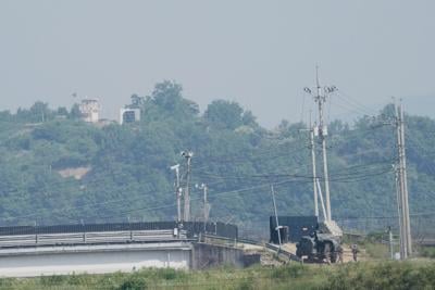 North Korean crosses the heavily fortified border to South Korea