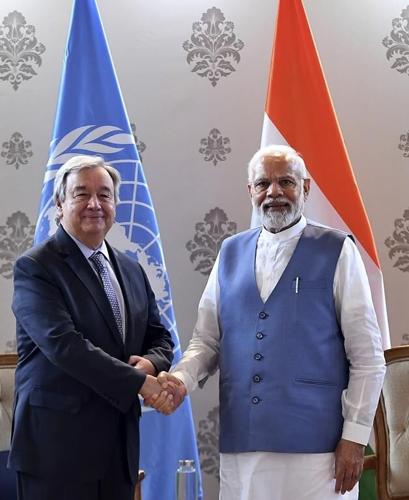 UN chief and Indian PM jointly launch climate action program