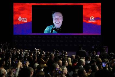 Musk touches on Twitter criticism, workload at G-20 forum