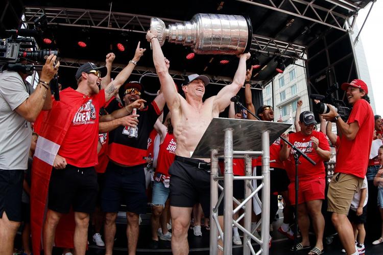 Hurricanes fans jam into downtown Raleigh for team's Stanley Cup parade, celebration