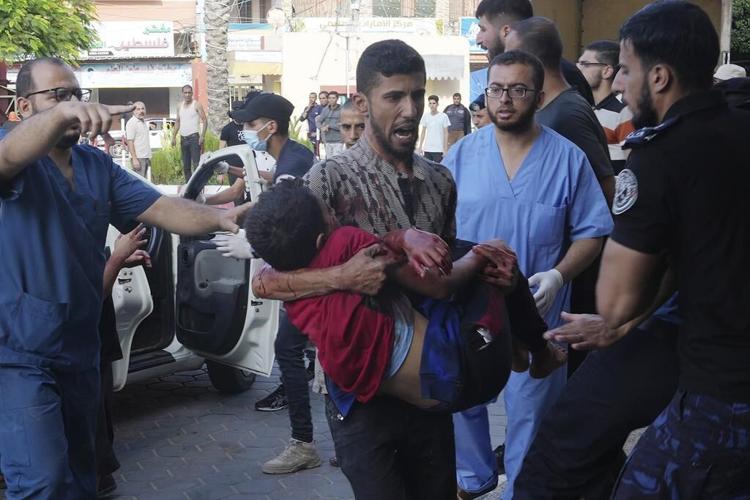 Blast kills hundreds at Gaza hospital; Hamas and Israel trade blame as Biden heads to Mideast