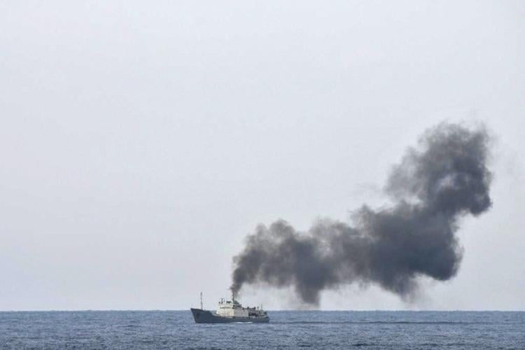A Russian spy ship caught fire off Syria's coast, officials say. Here's audio of its broadcasts